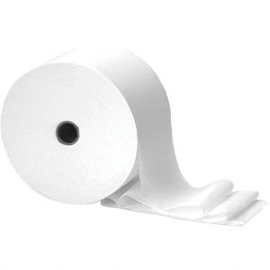Bathroom Tissue: Recycled Fiber, 1-Ply, White