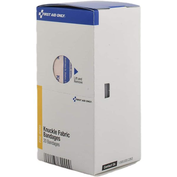 Pack of (20) 2-3/16" Long x 1-7/8" Wide, Knuckle Bandage Wound Care