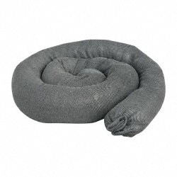 Sock: Universal, 3" Dia, 4" OAL, 15 gal Absorption, Polypropylene, Gray