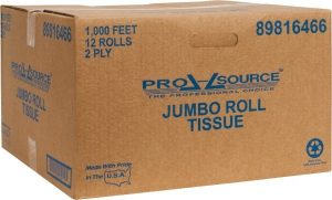Bathroom Tissue: Recycled Fiber, 2-Ply, White