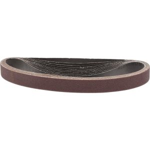 Abrasive Belt: 3/4" Wide, 20-1/2" Long, 120 Grit, Aluminum Oxide