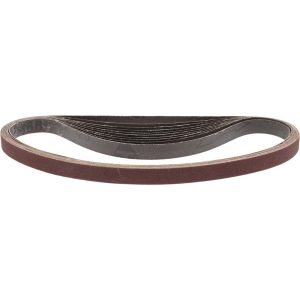 Abrasive Belt: 1/2" Wide, 24" Long, 120 Grit, Aluminum Oxide