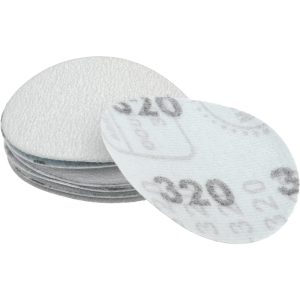 Hook & Loop Disc: 320 Grit, Coated, Aluminum Oxide