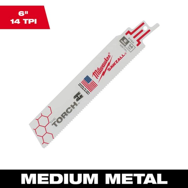 Reciprocating Saw Blades; Blade Material: High Speed Steel ; Blade Length (Inch): 6 ; Blade Width (Inch): 1 ; Teeth Per Inch: 14 ; Blade Thickness (Decimal Inch): 0.0420 ; Profile Shape: Straight