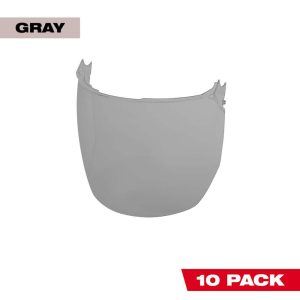 Face Shield Windows & Screens; Product Type: Replacement Lens ; Material: Polycarbonate ; Lens Shade: 9 to 10 ; Window Height (Decimal Inch): 9.0600 ; Window Width (Inch): 11 ; Application: BOLT Front Mount