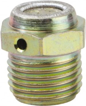 1/8 Thread, 7.5 to 15 psi Relief Pressure, Steel, Zinc Plated, Pressure Relief Fitting