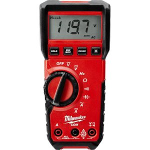 CAT III, Auto Ranging Digital & True RMS Multimeter: 600 VAC/VDC