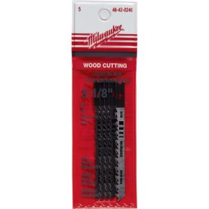 Jigsaw Blade: High Carbon Steel, 8 TPI, 0.043" Blade Thickness, 0.2188" Blade Width