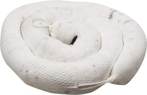 Boom: Oil Only, 5" Dia, 10" OAL, 36 gal Absorption, Polypropylene, White