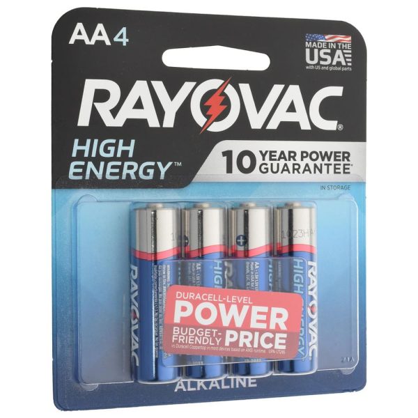 Standard Battery: Size AA, Alkaline