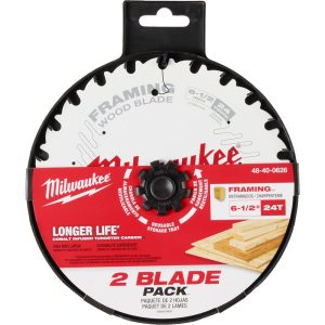 Wet & Dry-Cut Saw Blades; Blade Diameter (Inch): 6-1/2 ; Blade Material: Carbide ; Blade Thickness (Decimal Inch): 0.3000 ; Arbor Hole Diameter (Inch): 5/8 ; Number of Teeth: 24 ; Application: Cutting; Framing; Woodworking