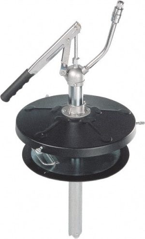 Lever Hand Pump: 1 oz/STROKE, Grease Lubrication, Zinc & Steel