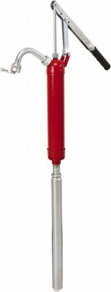 Hand-Operated Drum Pumps; Pump Type: Barrel Lift ; Ounces per Stroke: 8.70 ; Strokes Per Gallon: 15.000 ; Material: Steel; Zinc; Brass; Nitrile Butadiene Rubber; Polyvinylchloride ; Drum Size: 15 to 55 gal