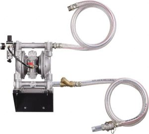 Air Operated Diaphragm Pump: 1/2" NPT, Aluminum Housing