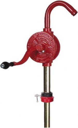 Hand-Operated Drum Pumps; Pump Type: Rotary Type Barrel ; Strokes Per Gallon: 16.000 ; Outlet Size (Inch): 3/4 ; Material: Cast Iron ; For Use With: Diesel; Heating Oils; Kerosene; Lubricating Oils Upto SAE 90; Motor Oil ; Drum Size: 15 to 55 gal