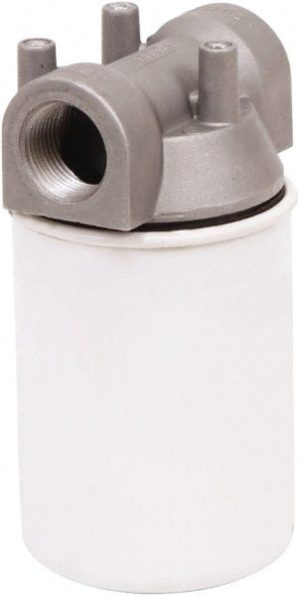 Plumbing Cartridge Filter: 3.94" OD, 5.91" Long, 10 micron, Steel & Aluminum