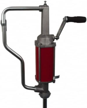 Hand-Operated Drum Pumps; Pump Type: Drum; Pail ; Ounces per Stroke: 32.00 ; Strokes Per Gallon: 4.000 ; Material: Steel; Aluminum; Nitrile Rubber ; For Use With: Gear & Lube Oil; Petroleum Based Media ; Drum Size: 15 to 55 gal