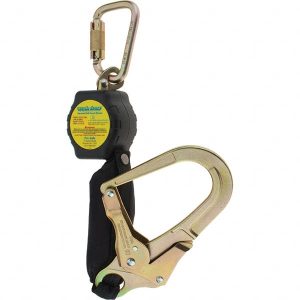 Self-Retracting Lifeline: 350 lb Capacity, Steel Carabiner