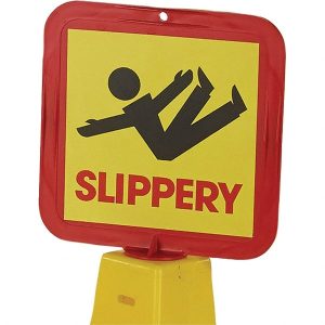 Caution Wet Floor, 12" Wide x 36" High, Polypropylene Cone Floor Sign