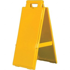 Blank - No Legend, 11" Wide x 24" High, Polypropylene A-Frame Floor Sign
