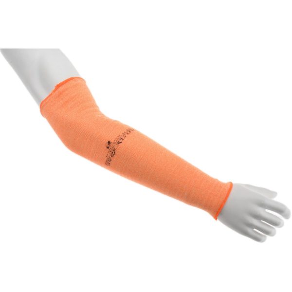 Cut-Resistant Sleeves: Size Universal, ATA, High-Visibility Orange, ANSI Cut A4