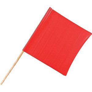 18 x 18" Red Vinyl Flag