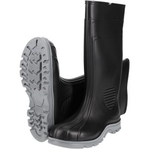 Work Boot: Size 7, 15" High, Polyvinylchloride, Steel Toe