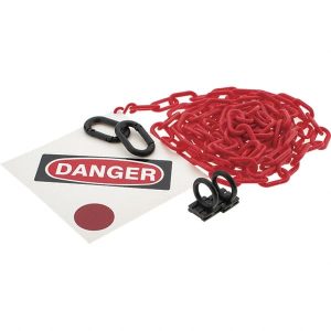 8" High Pedestrian Danger Sign Kit