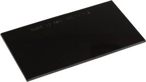 4-19/64" Wide x 2-23/64" High, Lens Shade 12, Polycarbonate Fixed Shade Lens