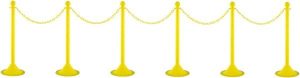 41" High Plastic Pedestrian Warning Post Kit