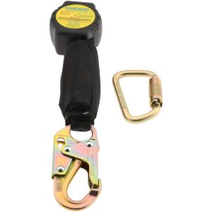 6' Long, 310 Lb Capacity, 1 Leg Locking Swivel Snap Hook Harness Fall Limiter