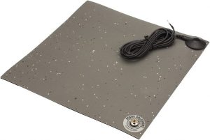 Anti-Static Table Mat: Rubber, 6' OAL, 4' OAW, 0.14" Thick