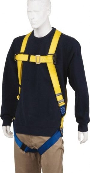 Fall Protection Harnesses: 310 Lb, Lightweight Style, Size Universal, Polyester