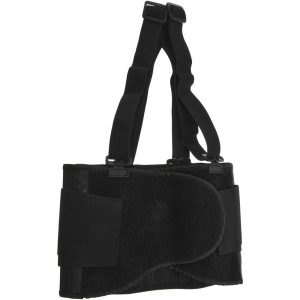 Back Support: Belt with Shoulder Straps, X-Large, 47 to 56" Waist, 8" Belt Width