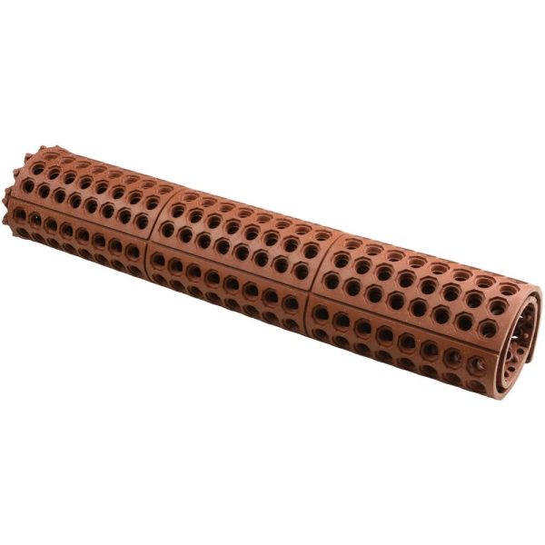 Anti-Fatigue Modular Tile Mat: Dry & Wet Environment, 3" Length, 36" Wide, 5/8" Thick, Red
