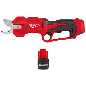 Handheld Power Shears; Handle Type: Inline ; Cutting Capacity: 1.25in ; Voltage: 12.00 ; Includes: 2534-20 (1) M12 Brushless Pruning Shears, (1) Wrist Strap; M12 REDLITHIUM HIGH OUTPUT CP2.5 Battery Pack ; Cutting Pattern: Straight