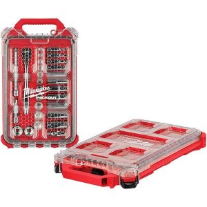 Ratchet & Socket Set Socket Set: 28 Pc, 3/8" Drive, 1/4 to 3/4" Socket