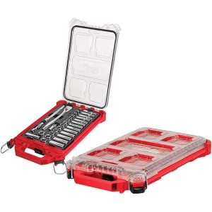 Ratchet & Socket Set Socket Set: 32 Pc, 3/8" Drive, 6 to 19" Socket