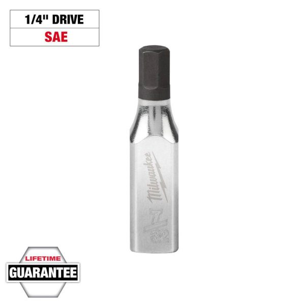 Hand Hex & Torx Bit Sockets; Socket Type: Hex Bit ; Hex Size (Inch): 7/32 ; Insulated: No ; Tether Style: Not Tether Capable ; Material: S2 Steel ; Overall Length (Decimal Inch): 0.3333