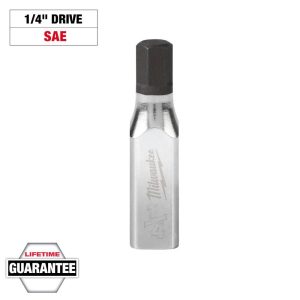 Hand Hex & Torx Bit Sockets; Socket Type: Hex Bit ; Hex Size (Inch): 1/4 ; Insulated: No ; Tether Style: Not Tether Capable ; Material: S2 Steel ; Overall Length (Decimal Inch): 0.3333