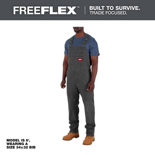 Coveralls & Overalls; Garment Style: Bib Overalls ; Size: 36X32 ; Color: Gray ; Material: Cotton ; Hazardous Protection Level: Non Hazardous Protection ; Ankle Style: Open