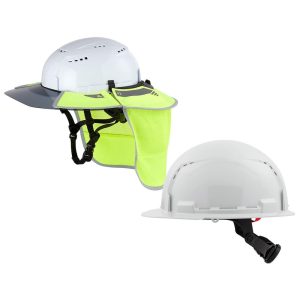 Hard Hat Accessories; Shade Type: Neck Shade ; Garment Style: Visor ; Accessory Type: Visor with Neck Shade ; Type: Eye Visor Mount ; For Use With: Milwaukee & Most Professional Helmet & Hard Hat ; Hard Hat Compatibility: All Hard Hat
