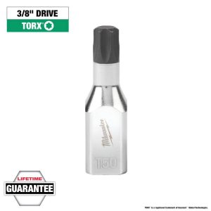 Hand Hex & Torx Bit Sockets; Socket Type: Torx Bit ; Drive Size (Fractional Inch): 3/8 ; Torx Size: T50 ; Bit Length (mm): 14.29 ; Bit Length (Inch): 9/16 ; Bit Length (Decimal Inch): 0.5625