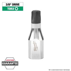 Hand Hex & Torx Bit Sockets; Socket Type: Torx Bit ; Drive Size (Fractional Inch): 3/8 ; Torx Size: T55 ; Bit Length (mm): 17.46 ; Bit Length (Inch): 11/16 ; Bit Length (Decimal Inch): 0.6875