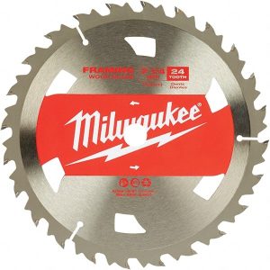 Wet & Dry Cut Saw Blade: 7-1/4" Dia, 5/8" Arbor Hole, 0.069" Kerf Width, 24 Teeth