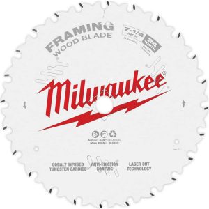Wet & Dry Cut Saw Blade: 7-1/4" Dia, 5/8" Arbor Hole, 1/16" Kerf Width, 24 Teeth