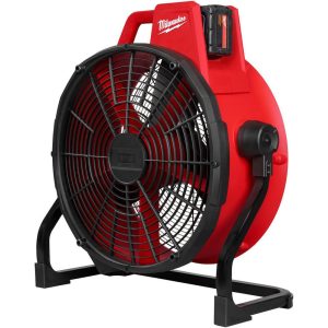 Cordless Jobsite Fans; Fan Diameter: 18 ; Air Flow: 3400 ; Number Of Blades: 3 ; Number Of Speeds: 3 ; Oscillation: No ; Battery Included: No