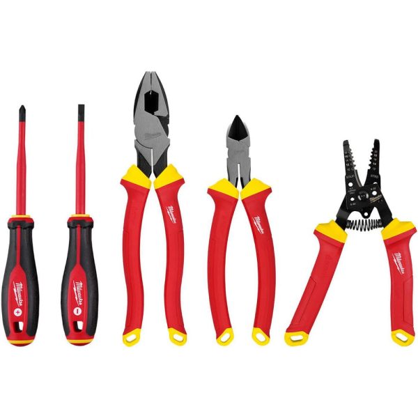 Combination Hand Tool Sets; Set Type: Insulated ; Tool Type: Hand tools ; Number Of Pieces: 5 ; Measurement Type: Inch ; Drive Size: 3/4 in; #2 ; Tool Finish: Insulated