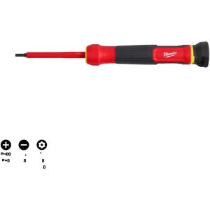 Bit Screwdrivers; Type: Combination ; Tip Type: Phillips; Slotted; Torx ; Drive Size (TXT): 1/4 ; Shaft Length: 2.7500 ; Overall Length (Decimal Inch): 6.75 ; Handle Length (Decimal Inch - 4 Decimals): 4.2500