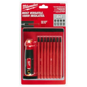 Bit Screwdrivers; Type: Combination ; Tip Type: Cabinet; Phillips; Square ; Drive Size (TXT): 1/4 ; Shaft Length: 2.7500 ; Overall Length (Decimal Inch): 12.68 ; Handle Length (Decimal Inch - 4 Decimals): 5.0000